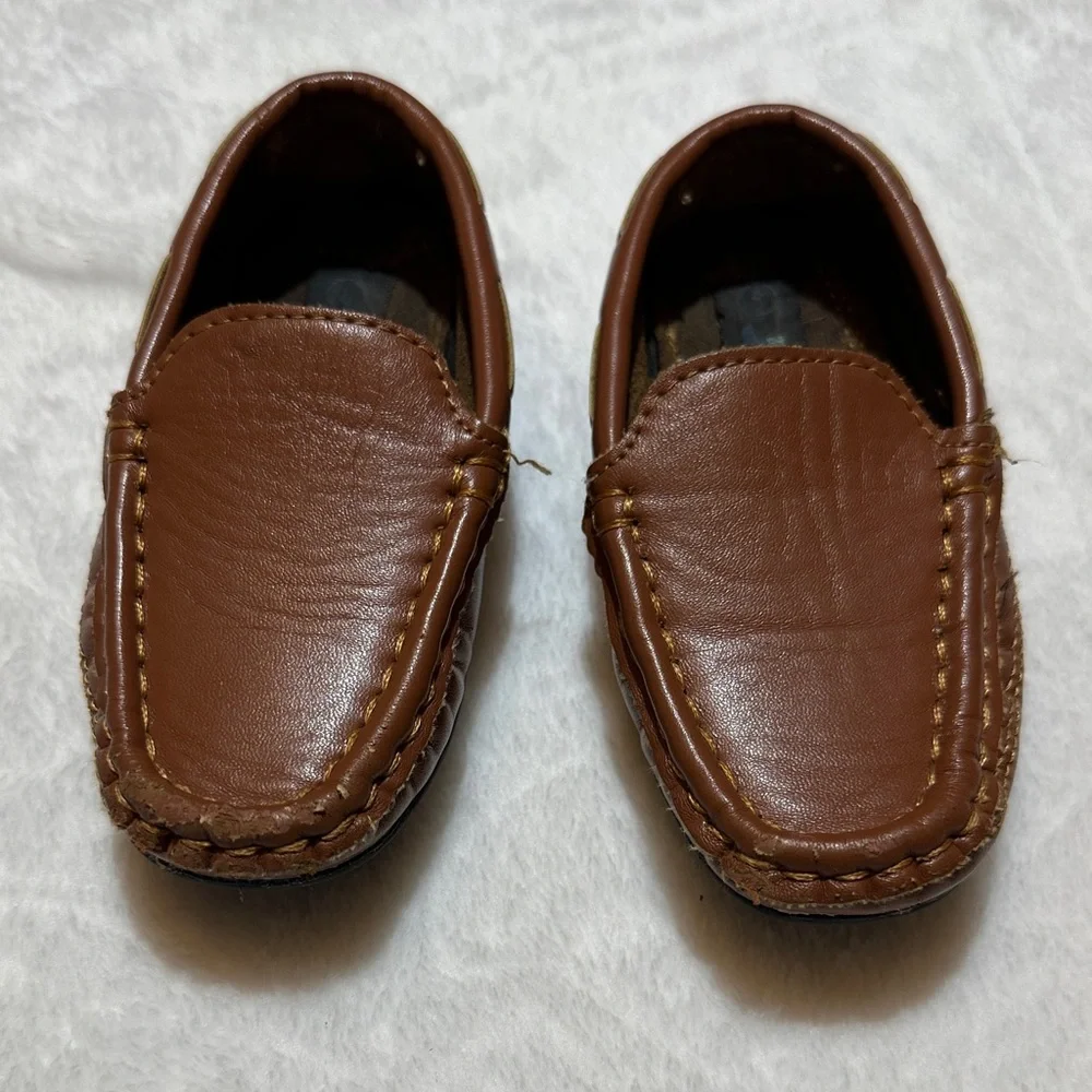 Baby Boys Josmo Brown Leather Loafers size 6